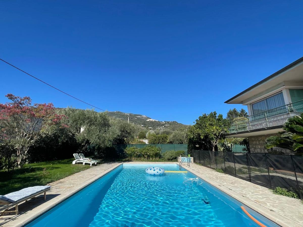 Bas De Villa Avec Acces Piscine Pres De Nice Cannes Monaco 카로스 외부 사진